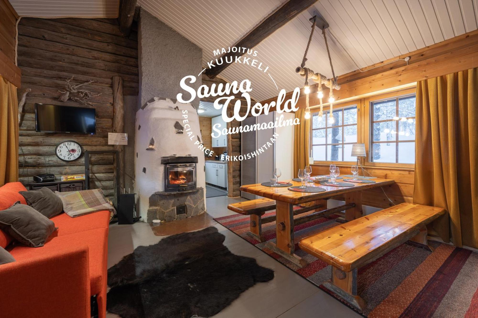 Kuukkeli Log Houses Aurora Cabin - Jaspis ซาริเซลกา ภายนอก รูปภาพ